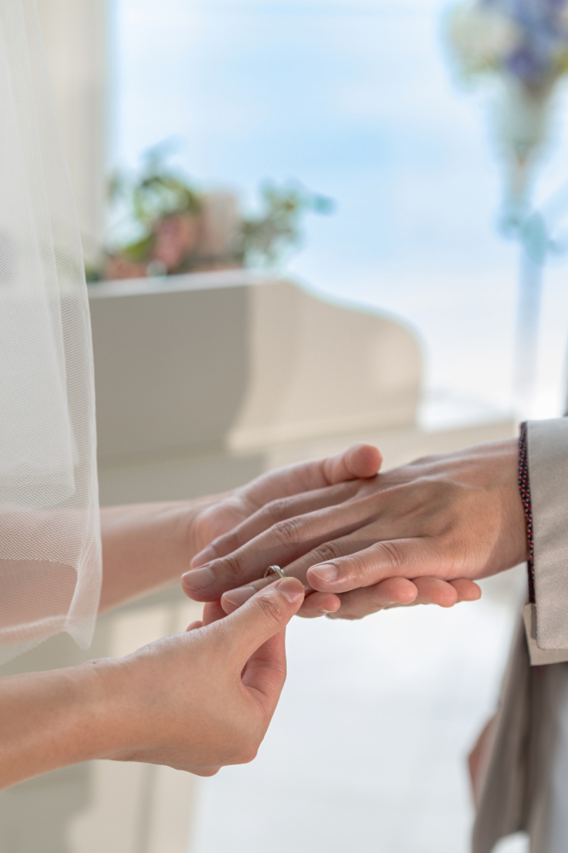 「まるで結婚式のような撮影」