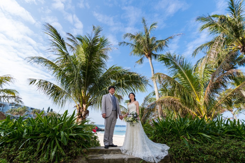 ヤシの木に包まれて