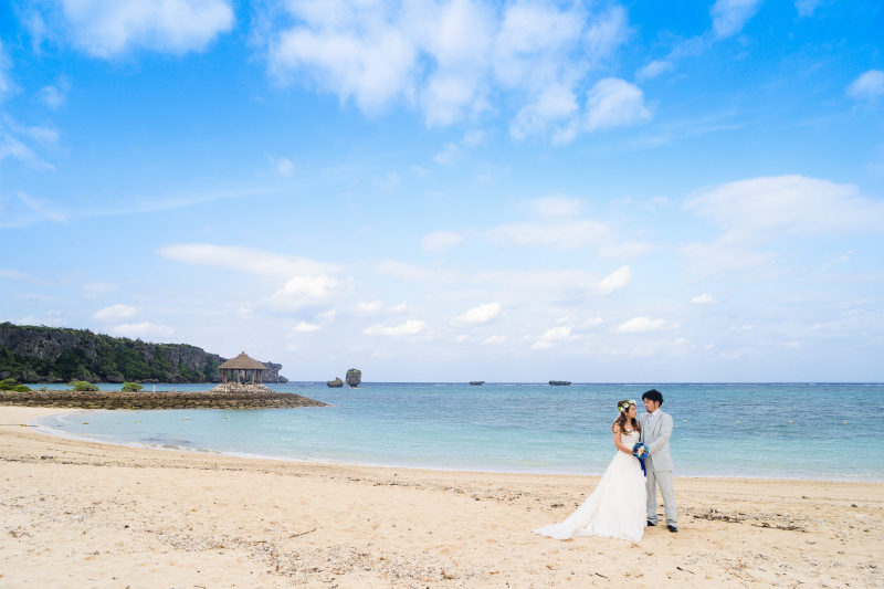 素晴らしいロケーションで二人のショット