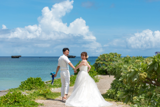 自然いっぱいの前撮り