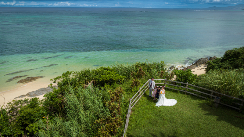 【広報撮影レポート】家族一緒にチャペルとドローンでフォトウエディング