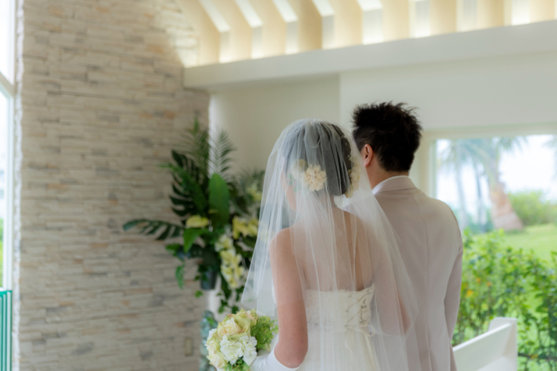 本当の挙式のようだワンッ