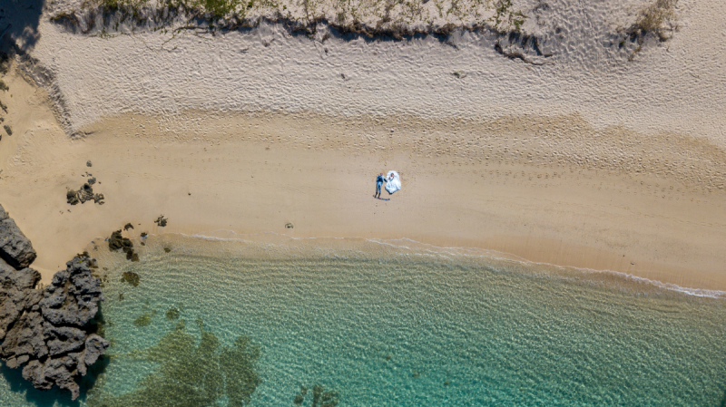 サンゴ礁の海が美しい