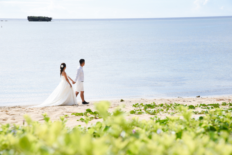 ビーチをお散歩