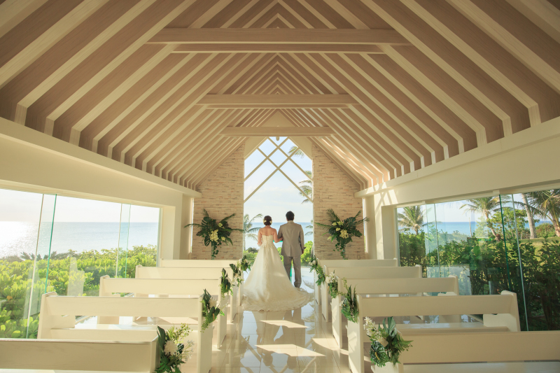 美しいチャペルでの撮影