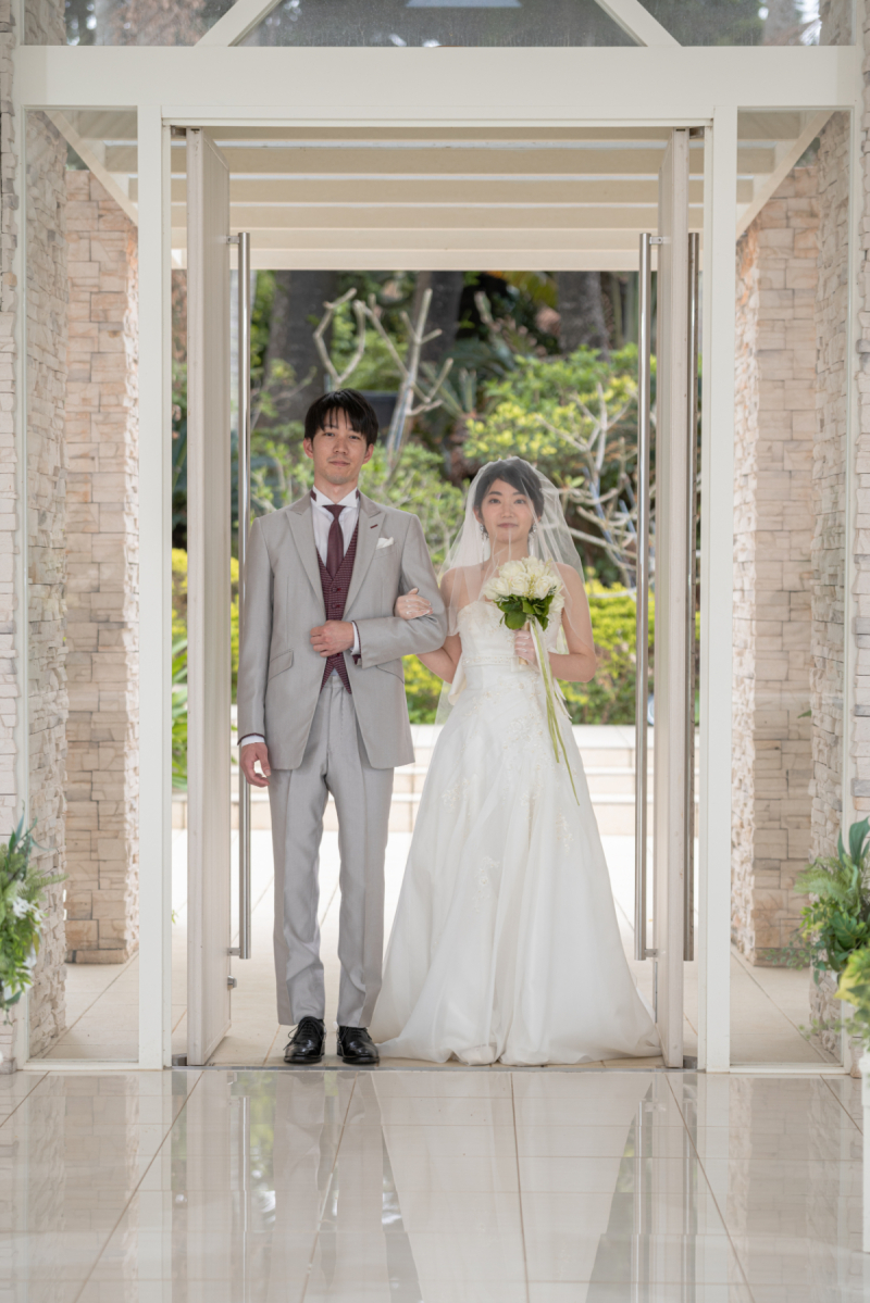 入場のシーンはお人柄がでるワンッ