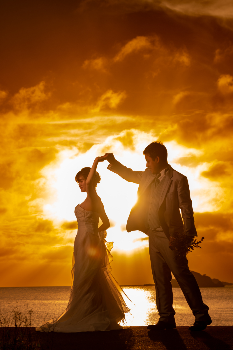 燃えるようなサンセット