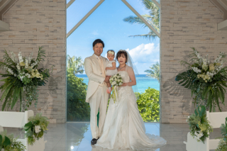 【コーディネーター撮影レポート】チャペル＆ビーチでお子様も一緒