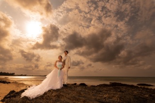 サンセットに染まる空