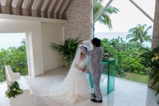 美しいロングベール