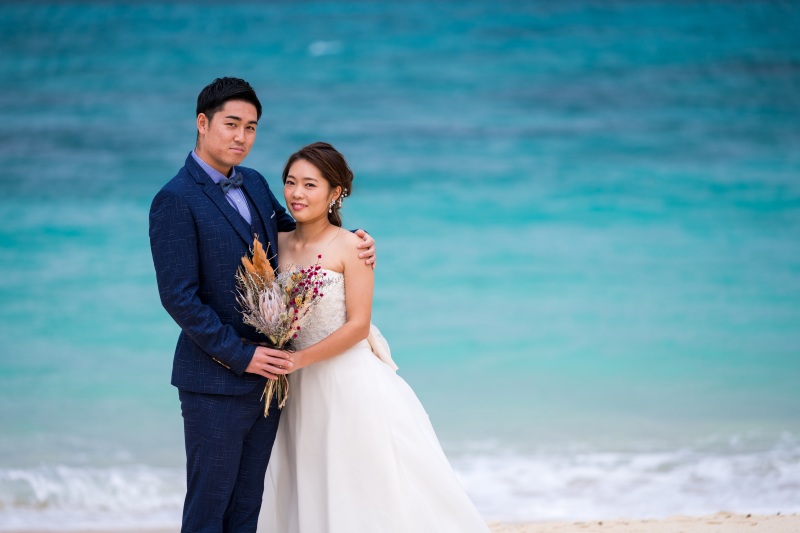 エメラルドグリーンの海