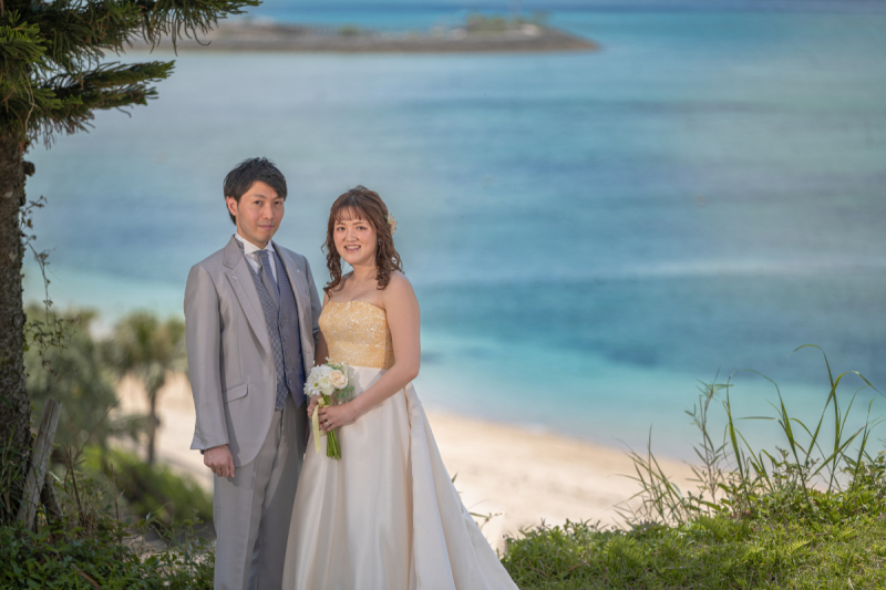 見下ろす海も素敵だワンッ