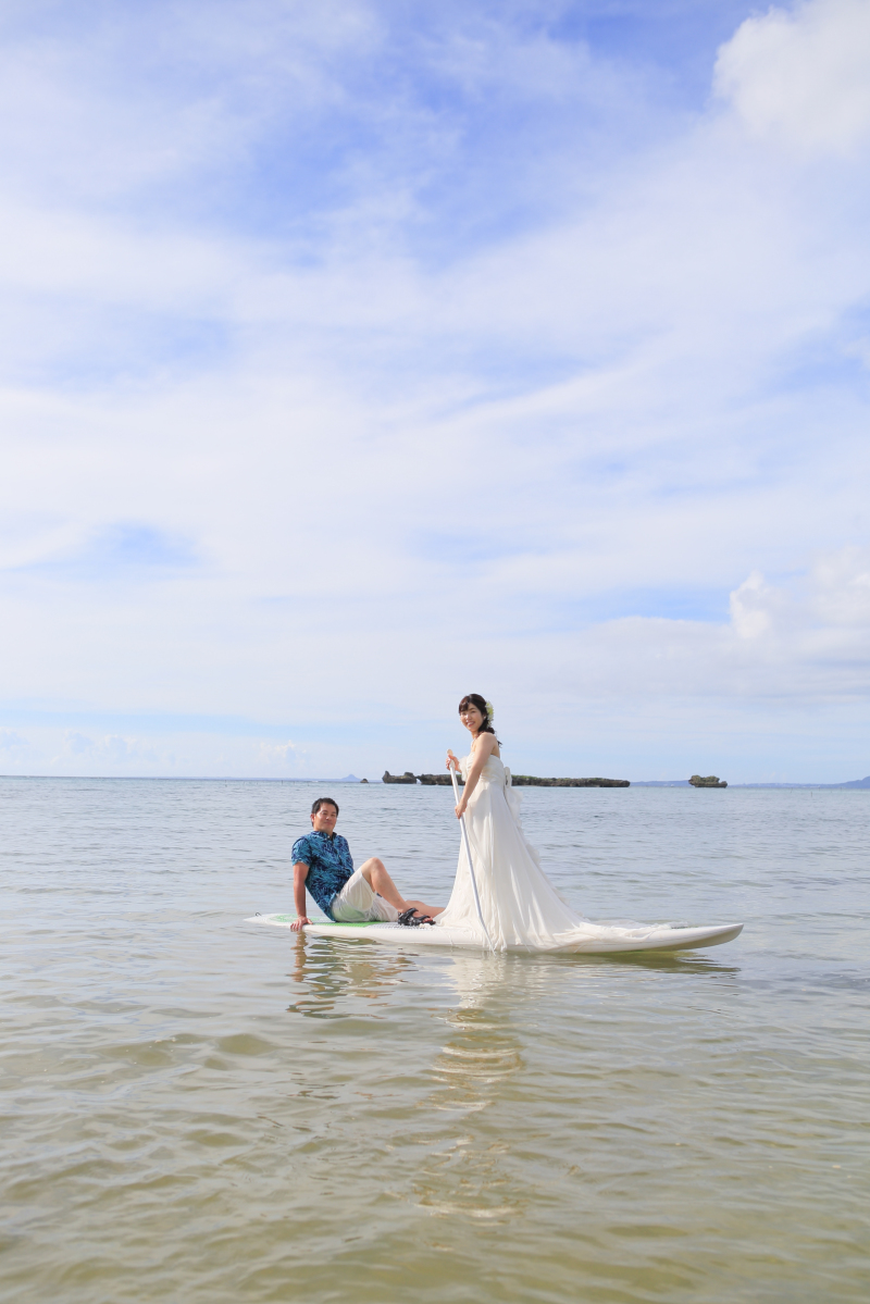 ラストショットはSUPに立って