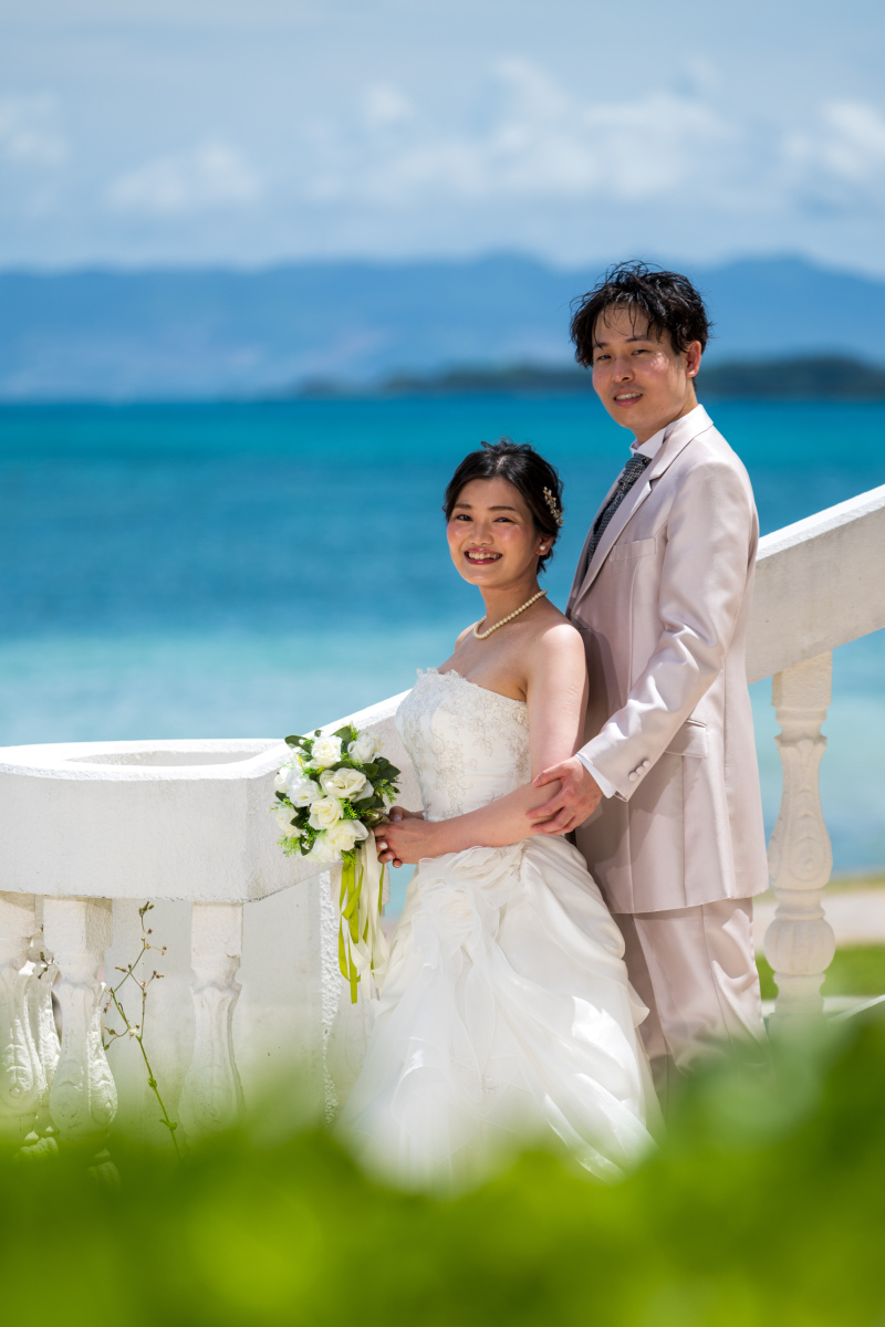 青が似合うおふたり