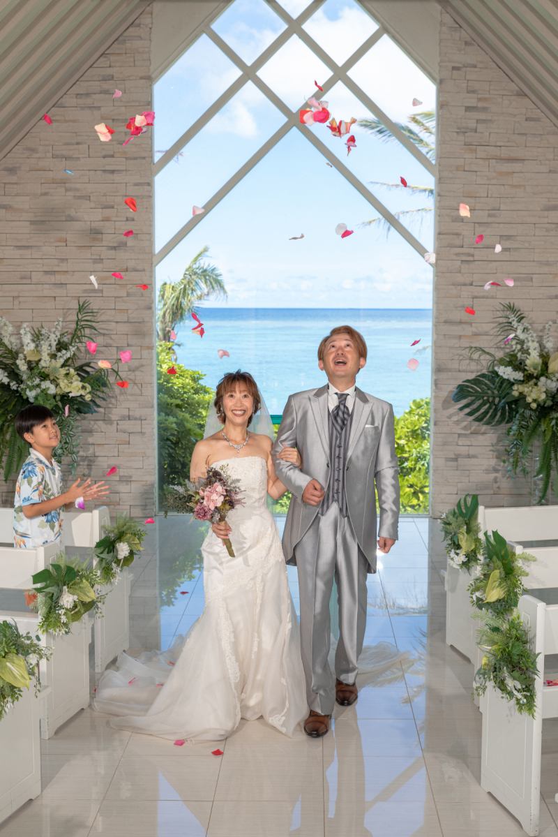 「まるで結婚式のような撮影」