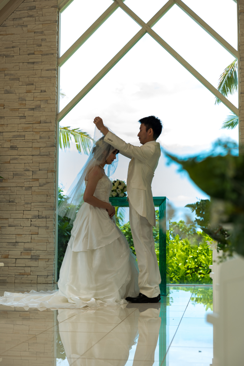 「まるで結婚式のような撮影」