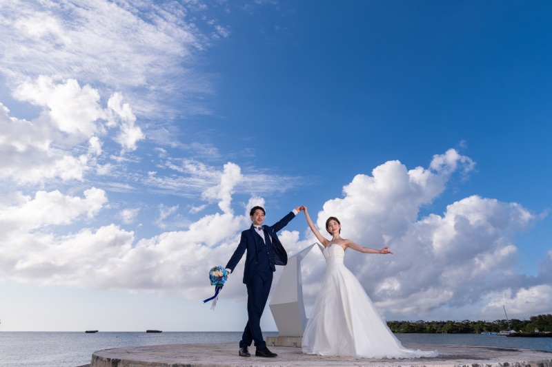 エレガントなビーチフォト