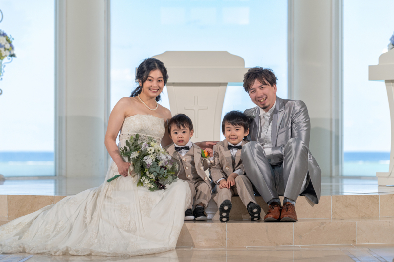 お子様も一緒のファミリーフォト