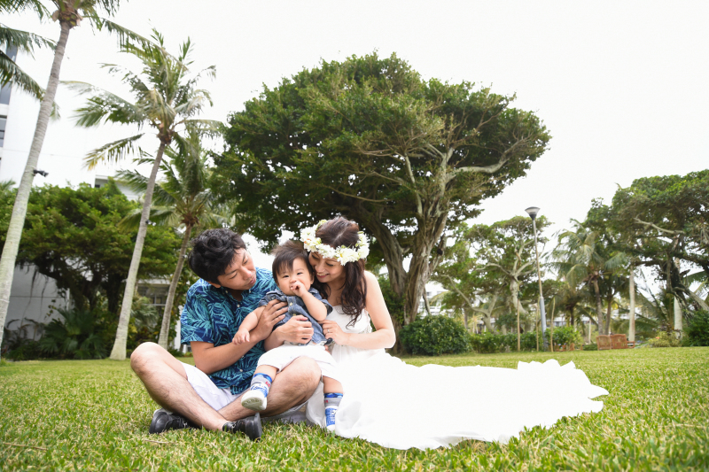 お子様と一緒にファミリーフォトも