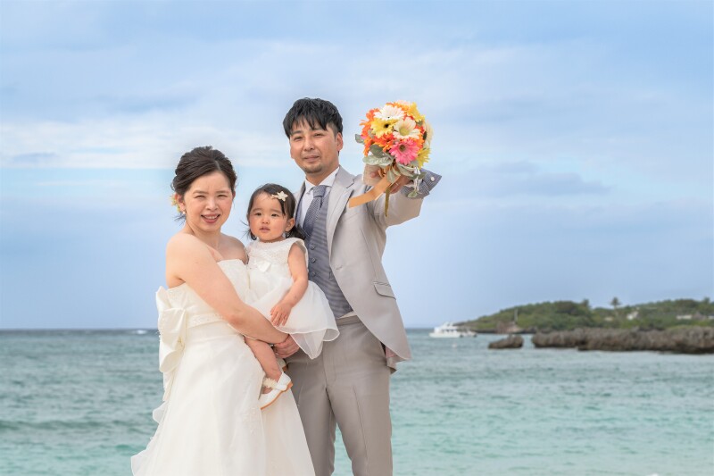 恩納村でのビーチフォト