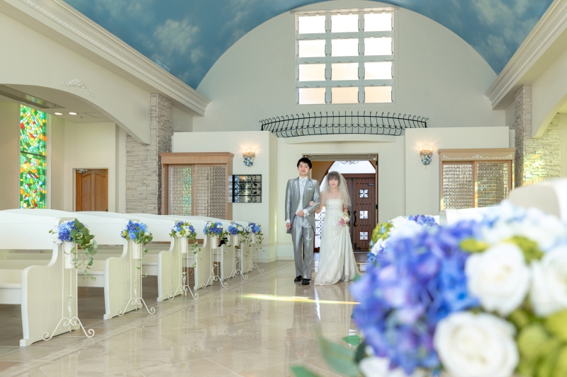 結婚式のようなチャペルセレモニーフォト
