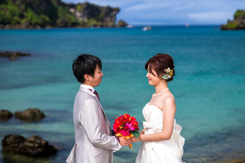 「まるで結婚式のような撮影」