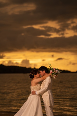 曇りと小雨とサンセット