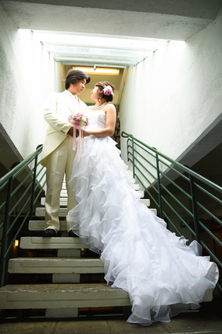 美しい相手に思わず笑顔に