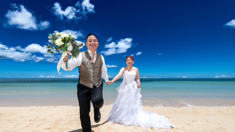 沖縄らしい風景も広がるワンッ