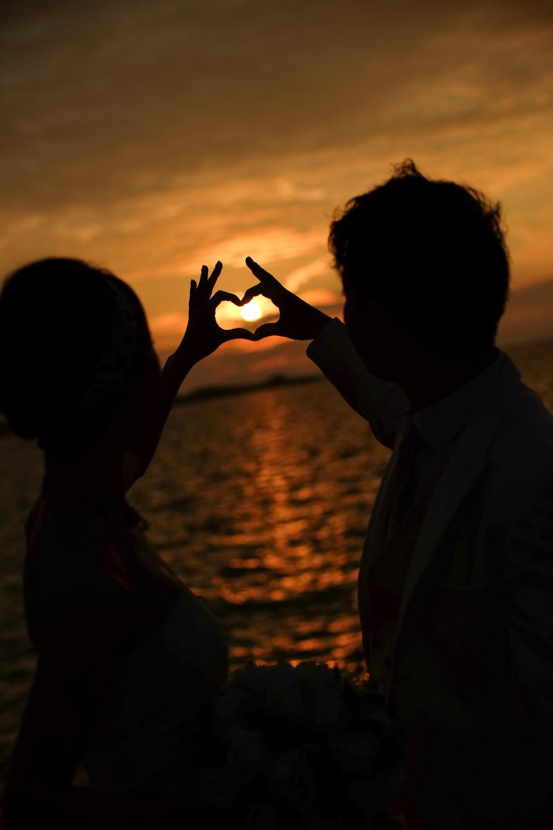 ハートのシルエット