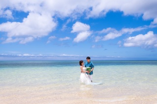 ウォーターショットでドレスチェンジ