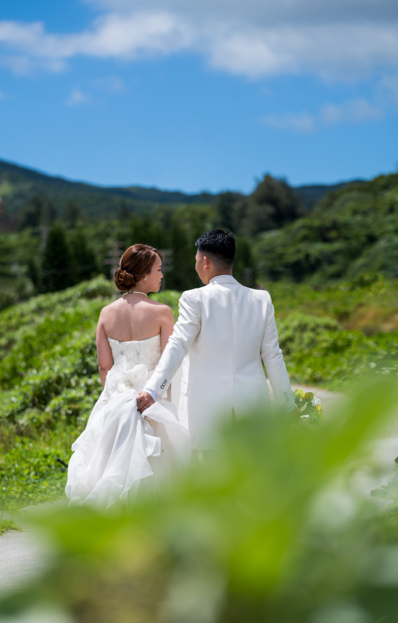 緑も素敵なおんなそんのビーチフォトプラン