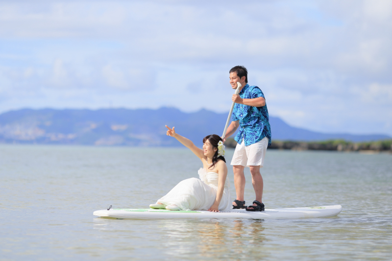 オシャレに楽しく！ビーチ＆SUPショット