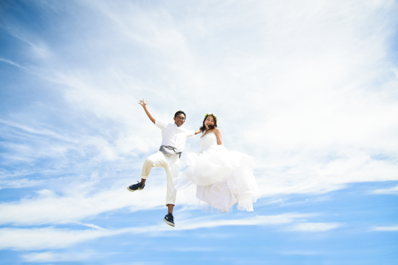 こんなショットも笑顔!