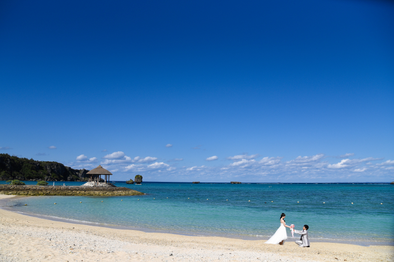 青の世界でプロポーズシーン