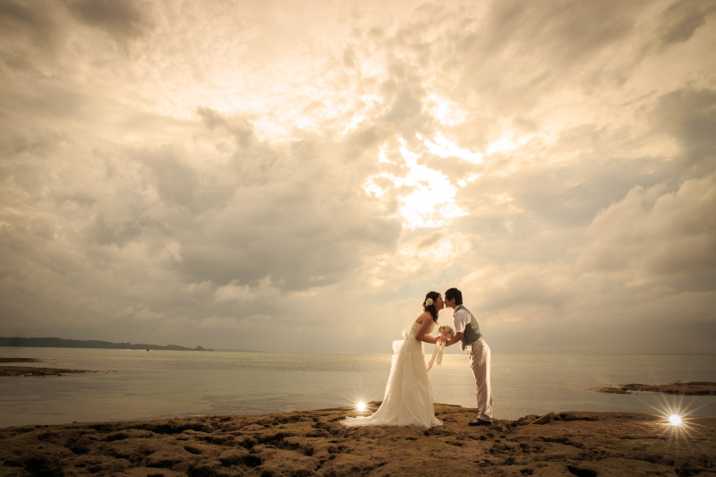 ドラマティックなフォトウエディング