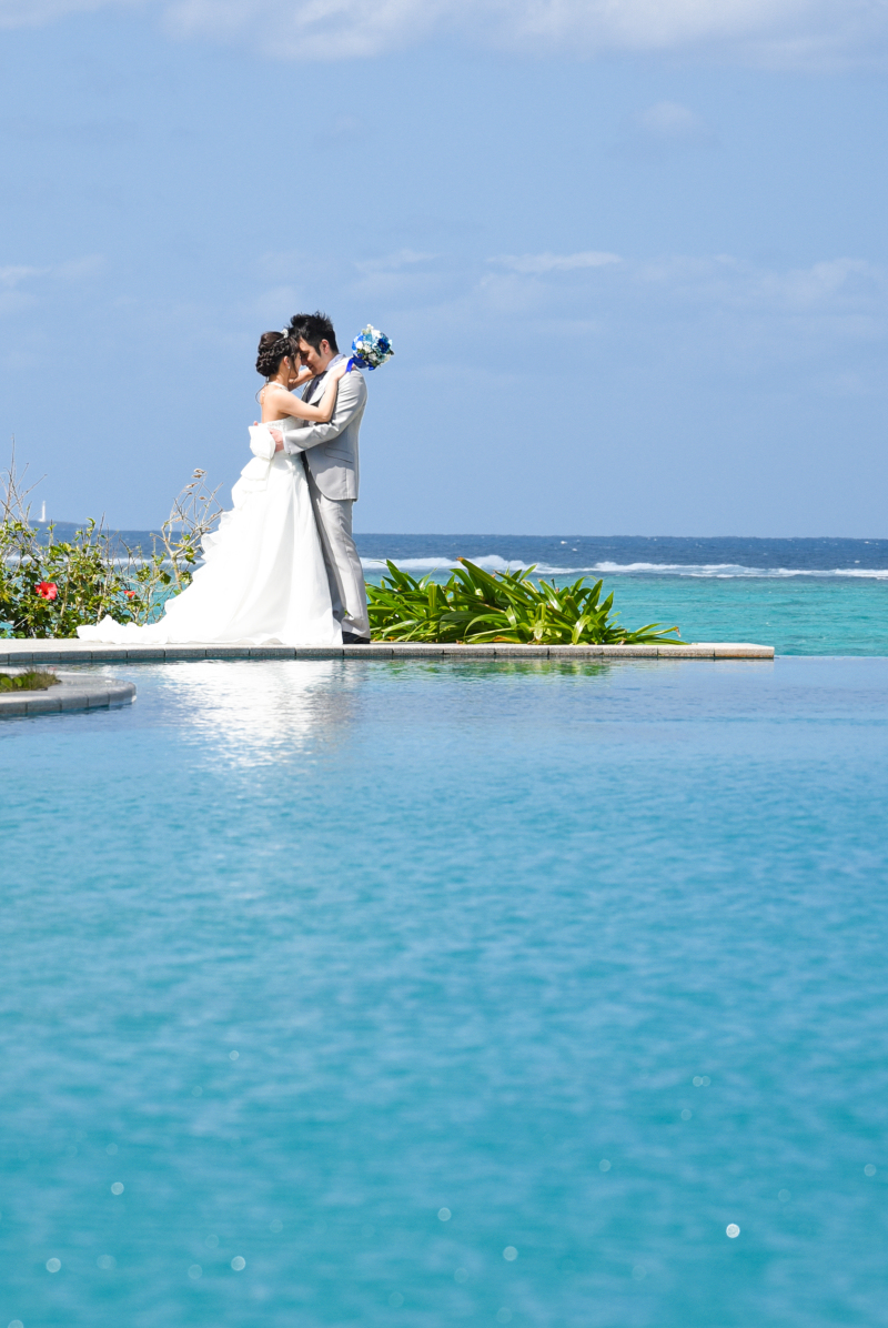 青の世界に包まれて