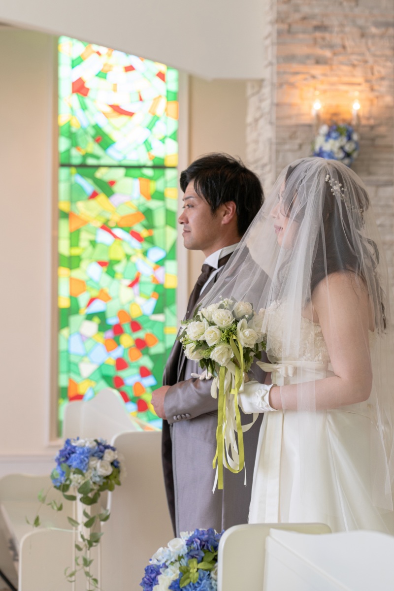 ステンドグラスの光