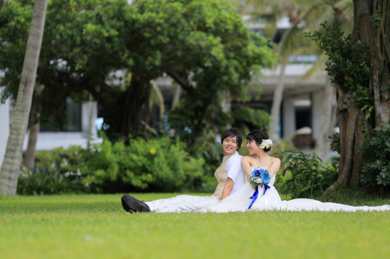 ムーンビーチでガーデンフォト