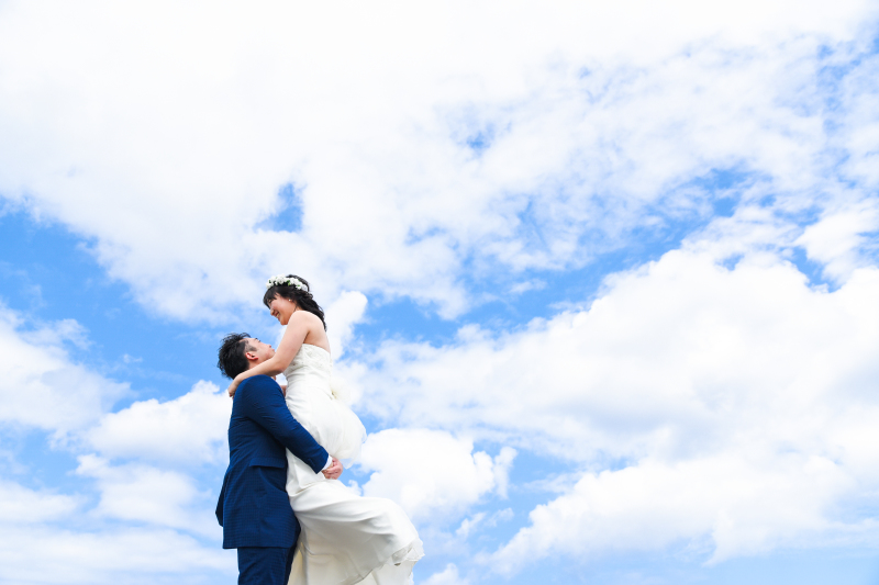 恩納村の海と空に包まれて