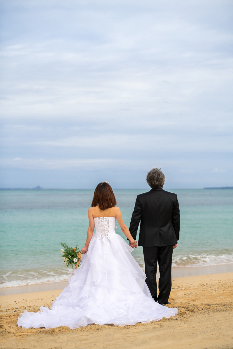 冬のビーチフォト