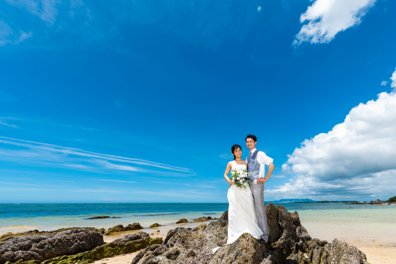 沖縄らしい岩場