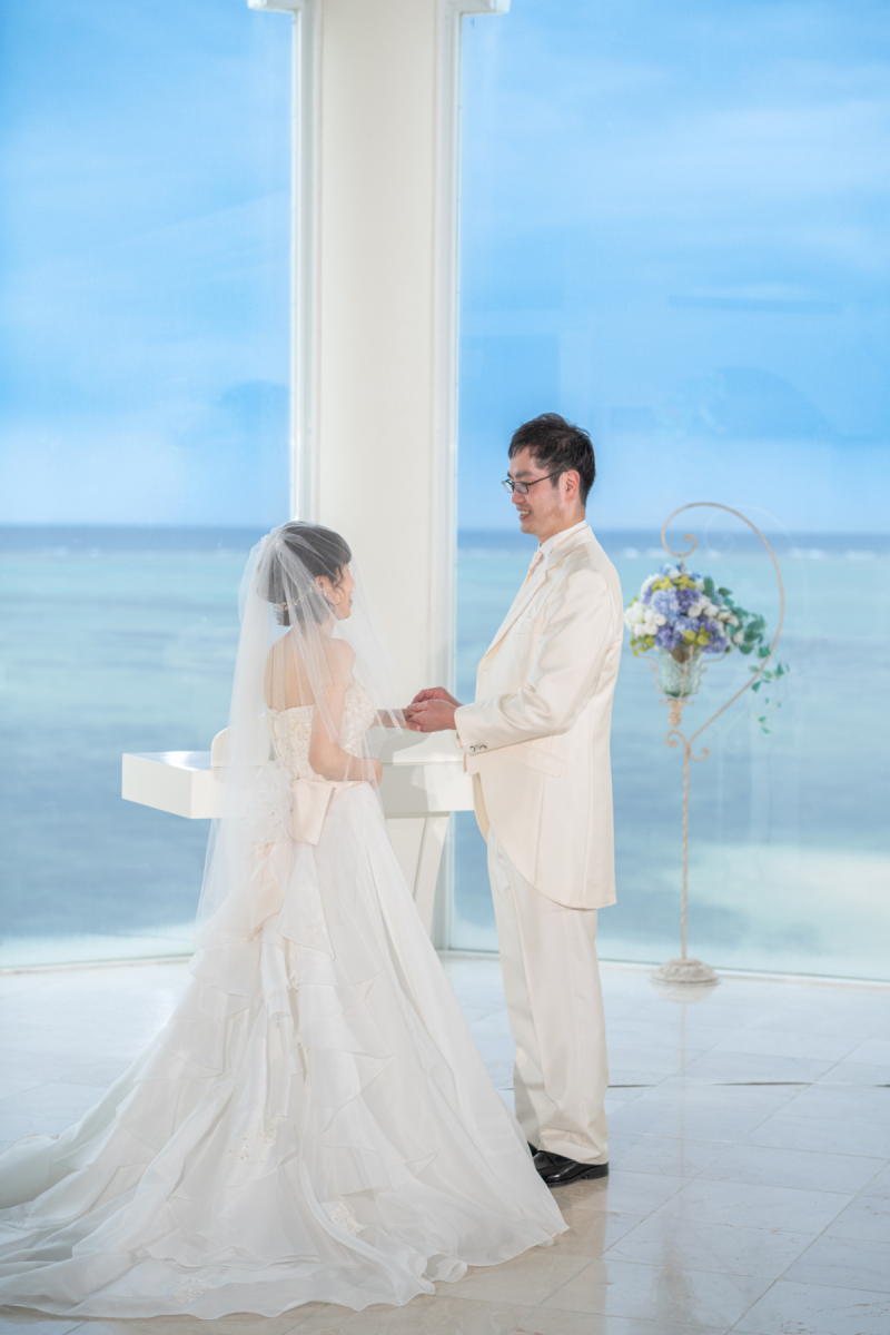 誓いのシーンも素敵だワンッ