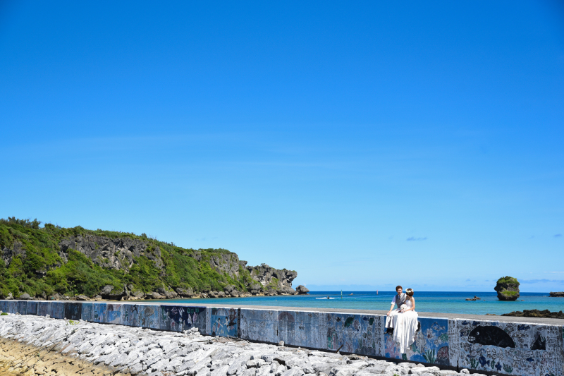 おんなそんの素晴らしい景色にふたり