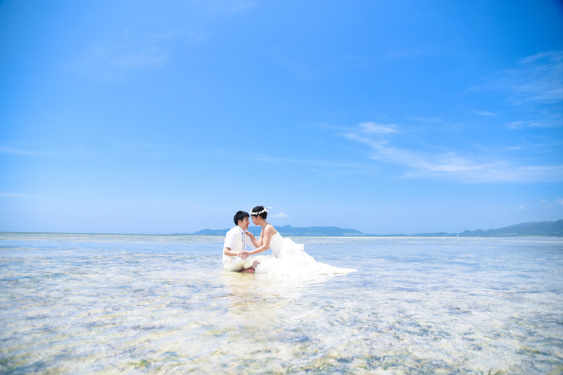 石垣島で遠浅ウォーターショット