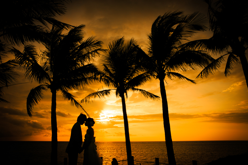 美しい！ムーンビーチのサンセット