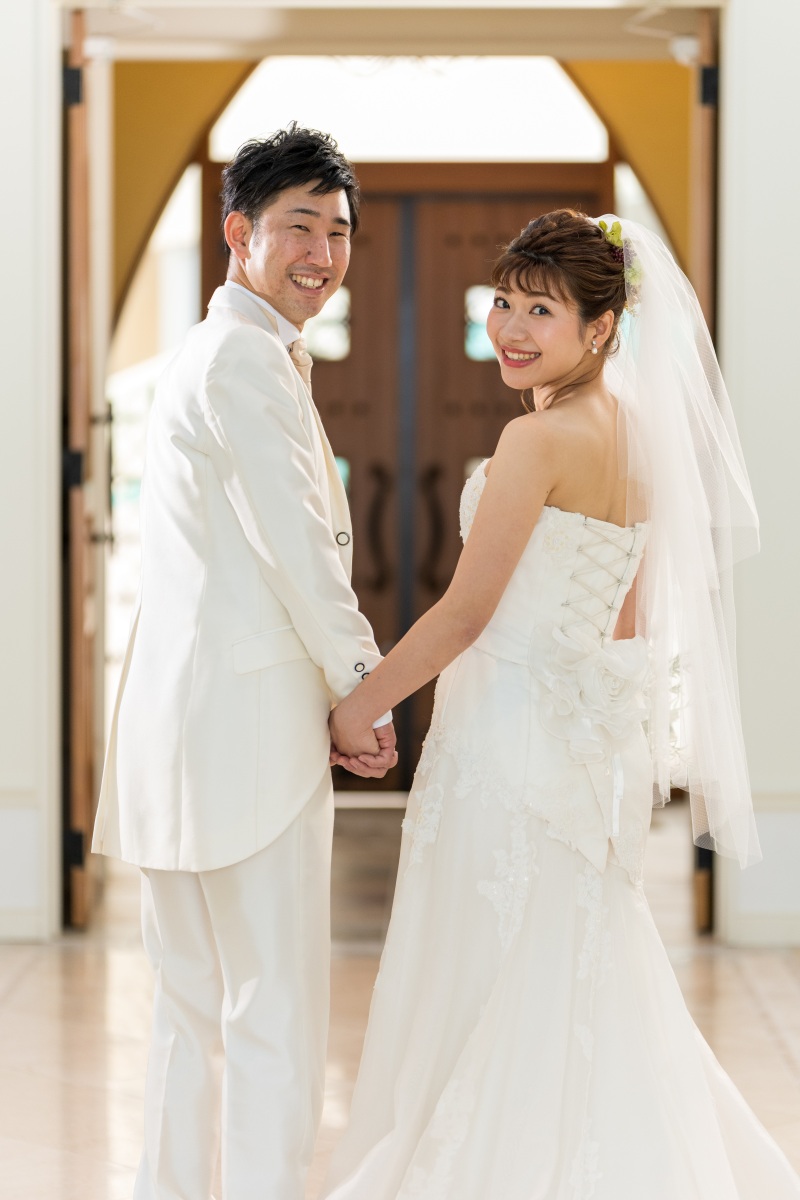 ふり返りの笑顔