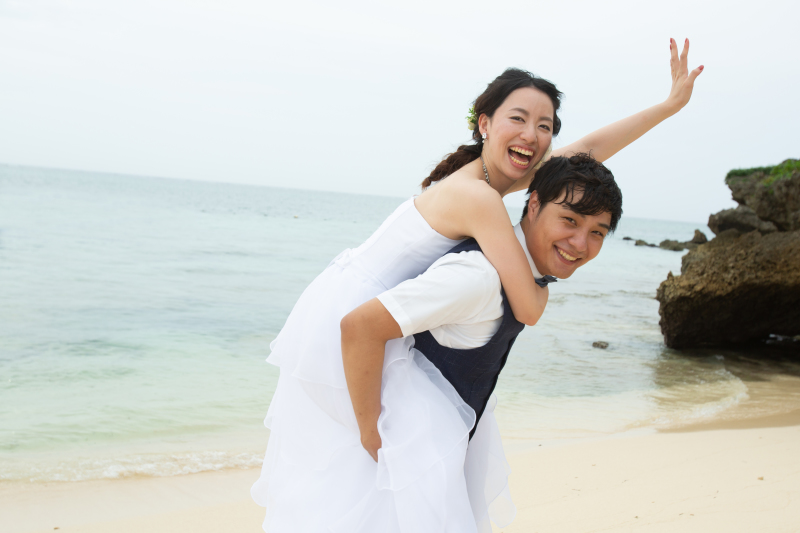 ビーチは元気に