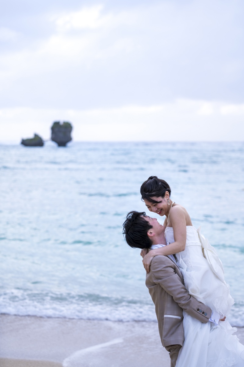 幸せそうな笑顔