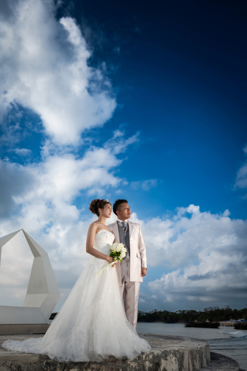 サンゴの恩納村でビーチフォト